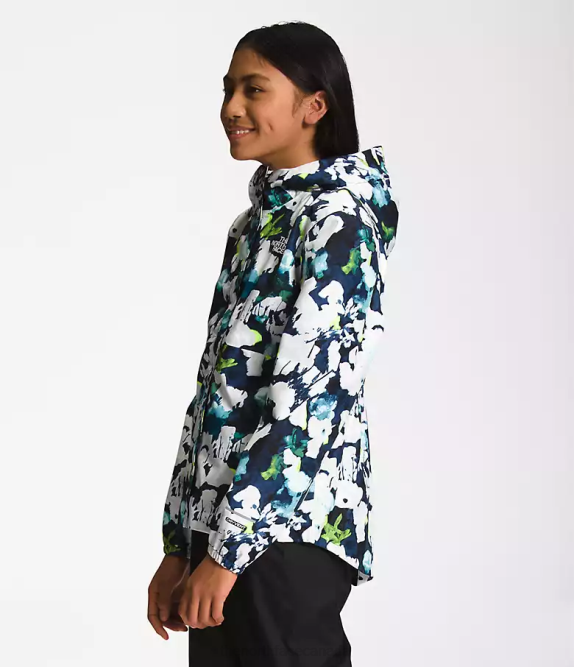 Summit Navy Abstrct Print Kids The North Face Antora Rain Jacket 42D0758