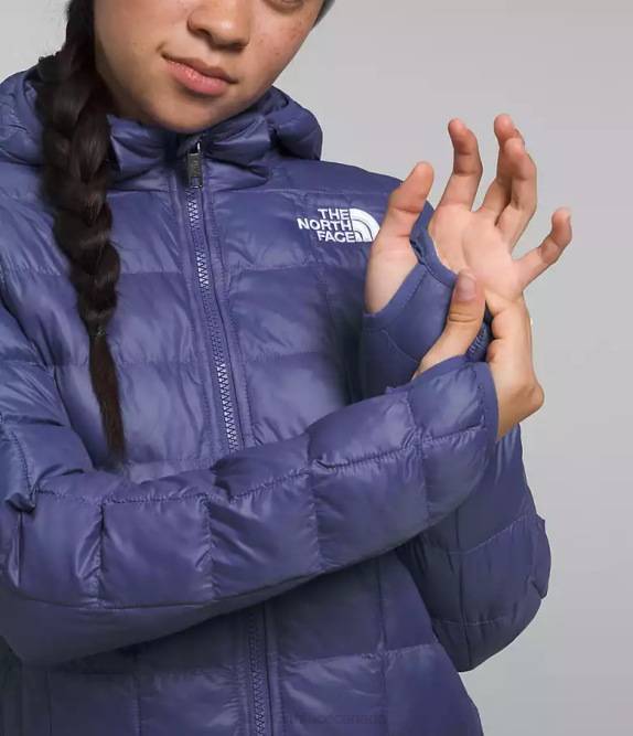 Cave Blue Kids The North Face ThermoBall Hooded Jacket 42D0182