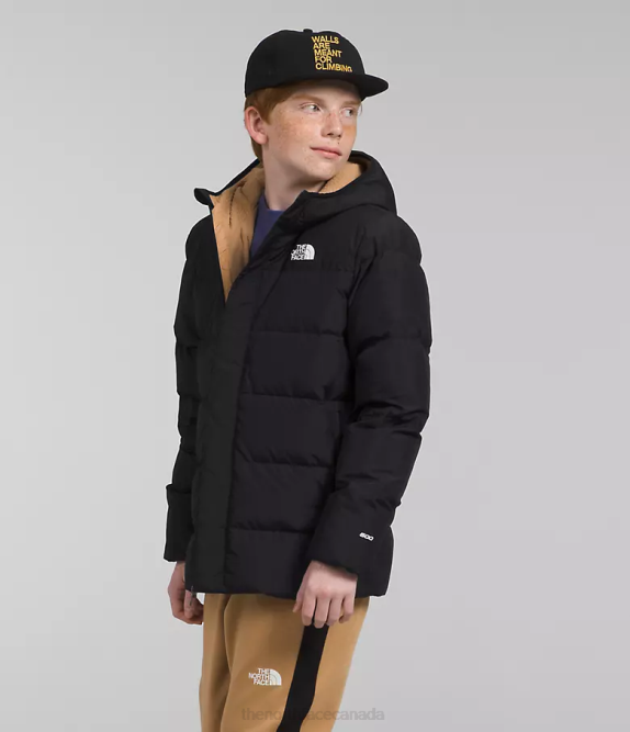 TNF Black Kids The North Face North Down Fleece-Lined Parka 42D0689