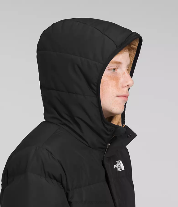 TNF Black Kids The North Face North Down Fleece-Lined Parka 42D0689