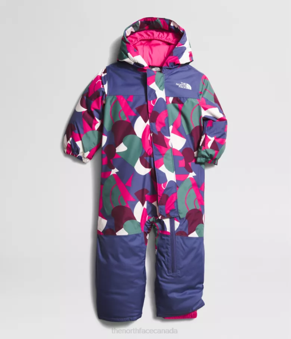 Mr. Pink Big Abstract Print Baby The North Face Freedom Snow Suit 42D0275