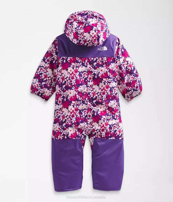 Peak Purple Valley Floral Print Baby The North Face Freedom Snow Suit 42D0277