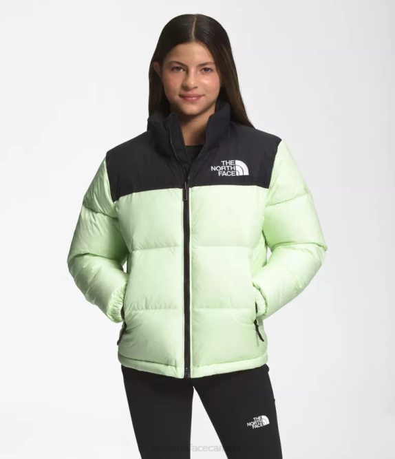 Lime Cream Kids The North Face 1996 Retro Nuptse Jacket 42D0908