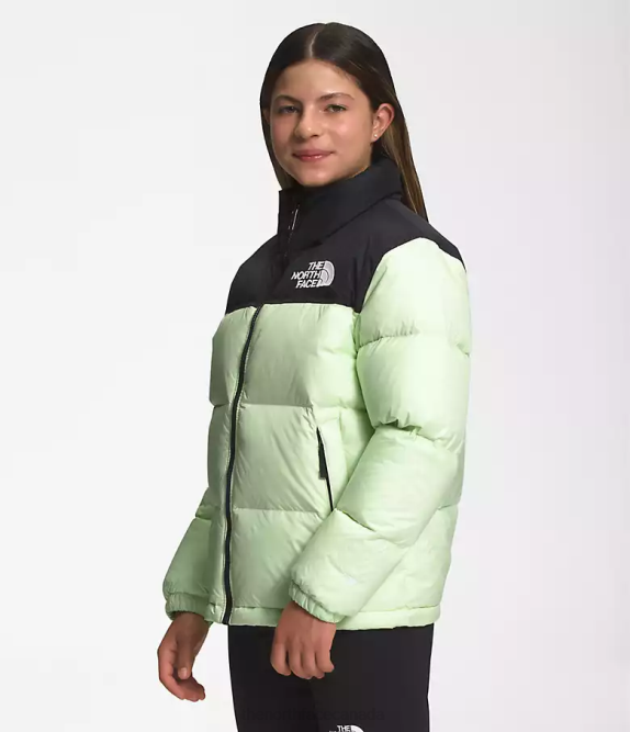 Lime Cream Kids The North Face 1996 Retro Nuptse Jacket 42D0908