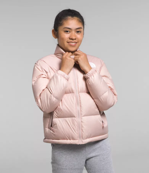 Pink Moss Kids The North Face 1996 Retro Nuptse Jacket 42D0912