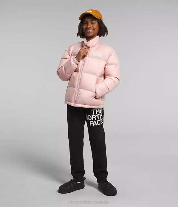 Pink Moss Kids The North Face 1996 Retro Nuptse Jacket 42D0912