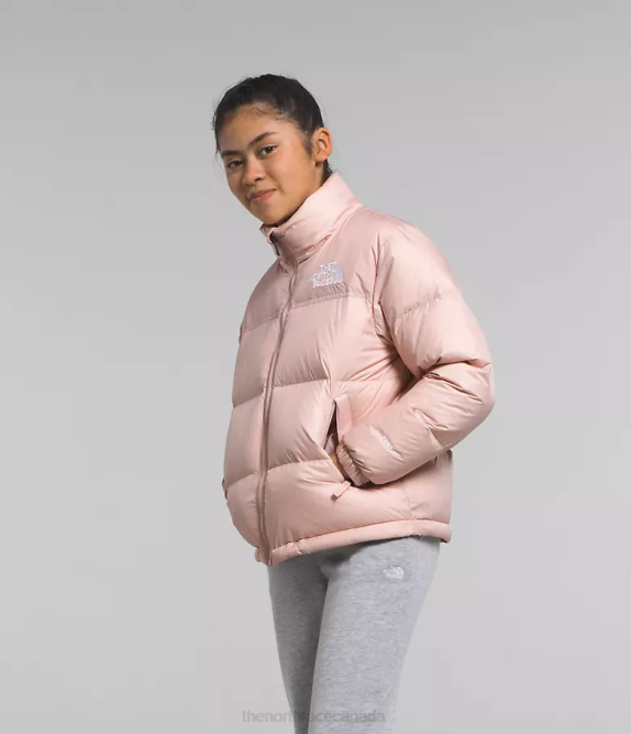 Pink Moss Kids The North Face 1996 Retro Nuptse Jacket 42D0912