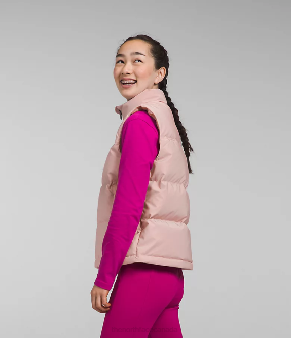 Pink Moss Kids The North Face 1996 Retro Nuptse Vest 42D0188