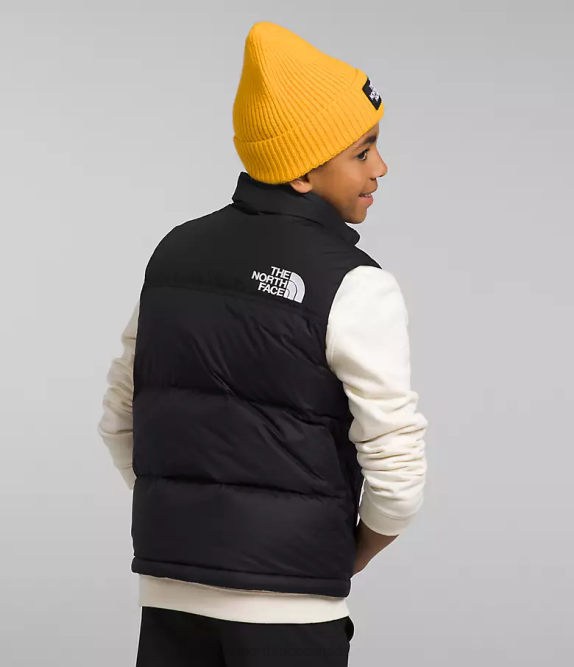 TNF Black Kids The North Face 1996 Retro Nuptse Vest 42D0187