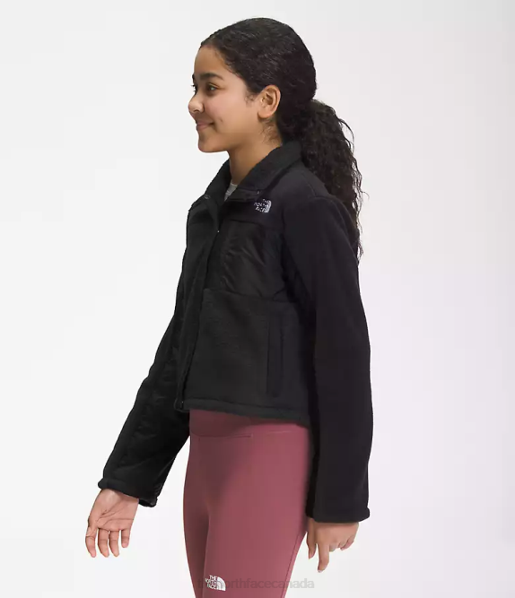 TNF Black Kids The North Face Fleece Mashup Jacket 42D071