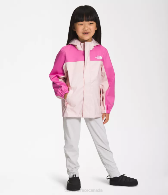 Purdy Pink Kids The North Face Antora Rain Jacket 42D085
