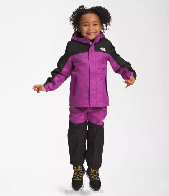 Purple Cactus Flower Kids The North Face Antora Rain Jacket 42D088