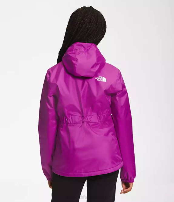 Purple Cactus Flower Kids The North Face Warm Storm Rain Jacket 42D0391