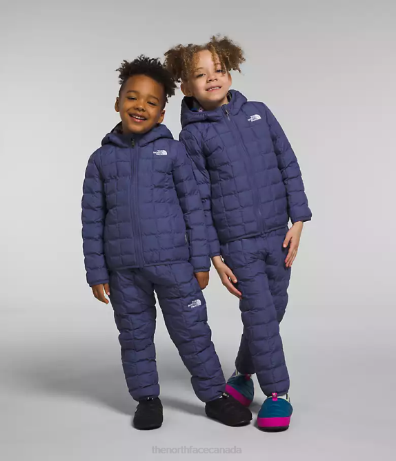 Cave Blue Kids The North Face Reversible ThermoBall Hooded Jacket 42D01237