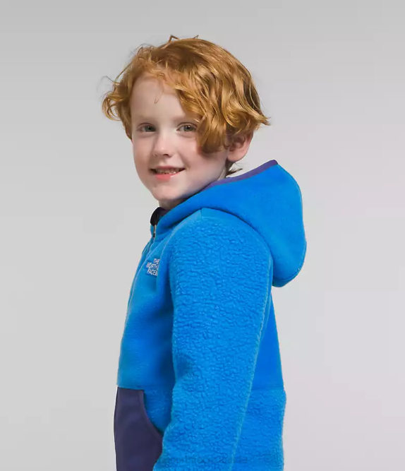 Optic Blue Kids The North Face Forrest Fleece Full-Zip Hoodie 42D0465