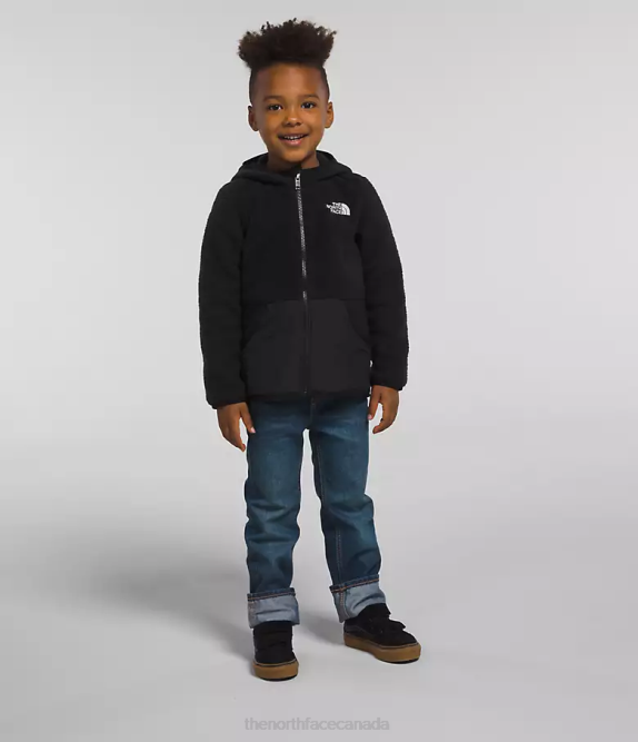 TNF Black Kids The North Face Forrest Fleece Full-Zip Hoodie 42D0464