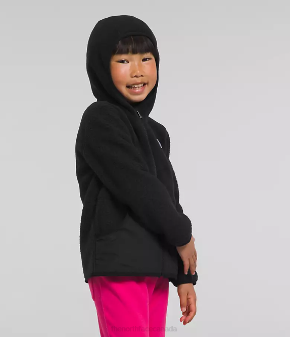 TNF Black Kids The North Face Forrest Fleece Full-Zip Hoodie 42D0464