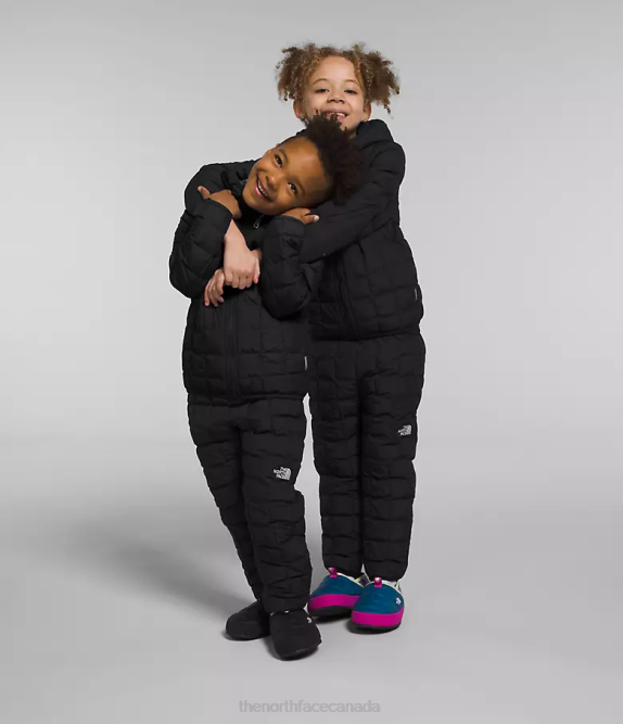 TNF Black Kids The North Face Reversible ThermoBall Hooded Jacket 42D01238
