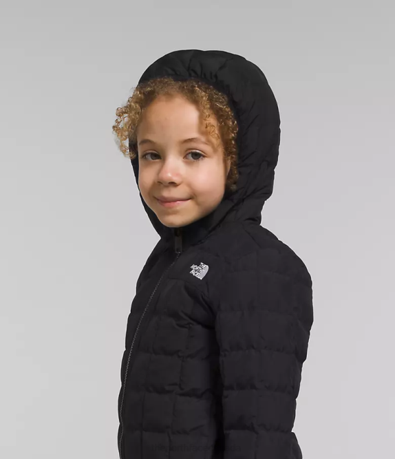 TNF Black Kids The North Face Reversible ThermoBall Hooded Jacket 42D01238