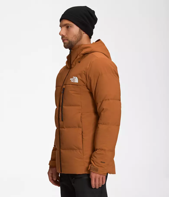 Leather Brown Men The North Face Corefire Down Jacket 42D01035