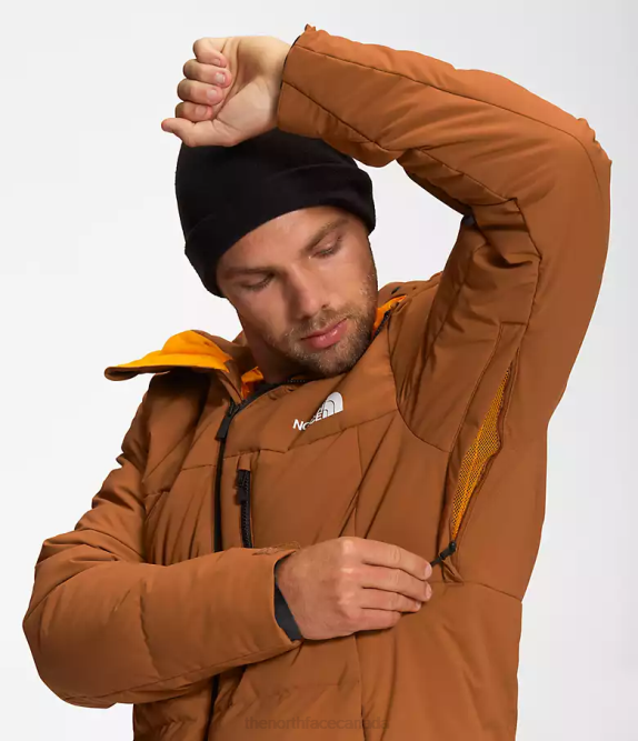 Leather Brown Men The North Face Corefire Down Jacket 42D01035