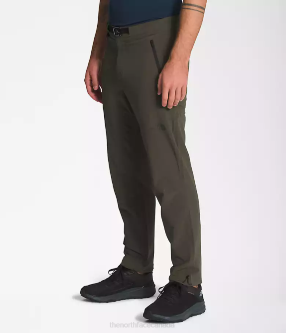 New Taupe Green Men The North Face Paramount Pro Pants 42D027