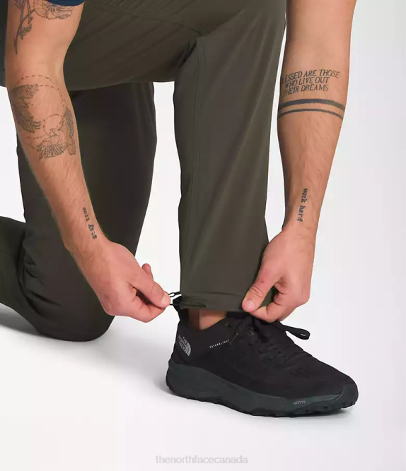New Taupe Green Men The North Face Paramount Pro Pants 42D027