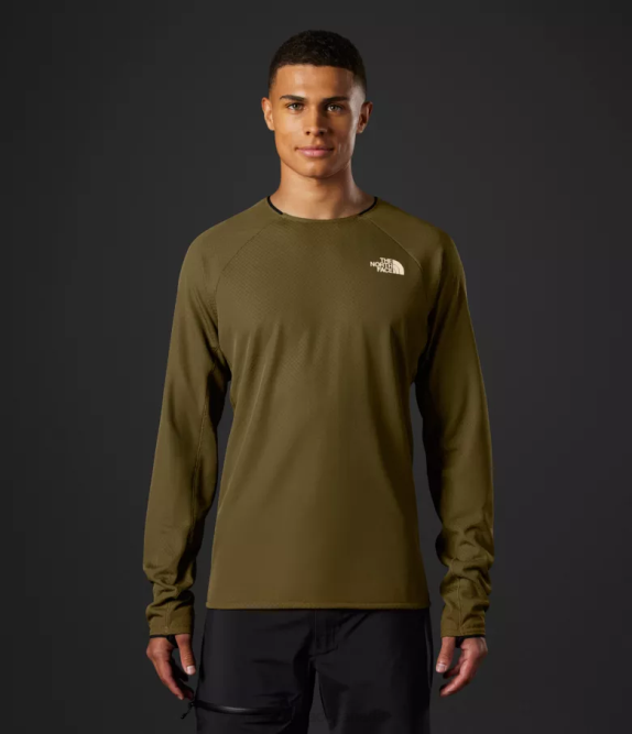 Military Olive Men The North Face Summit Series FUTUREFLEECE Crew 42D0123