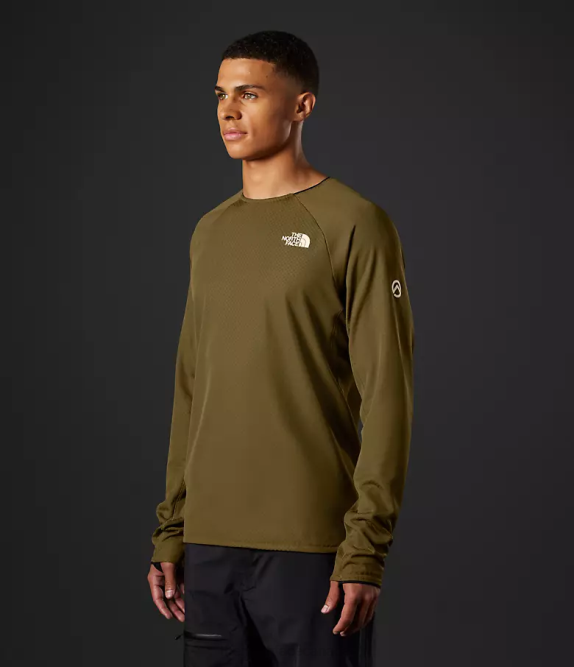 Military Olive Men The North Face Summit Series FUTUREFLEECE Crew 42D0123