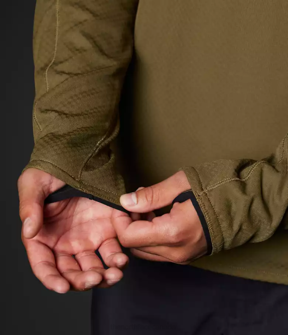 Military Olive Men The North Face Summit Series FUTUREFLEECE Crew 42D0123