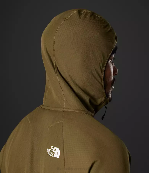 Military Olive Men The North Face Summit Series FUTUREFLEECE Full-Zip Hoodie 42D0404