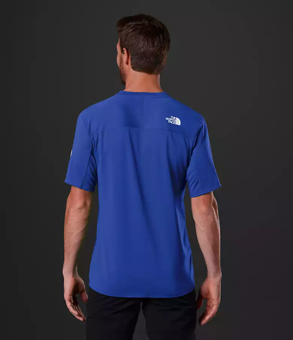 TNF Blue Men The North Face Summit Series Crevasse Short-Sleeve Tee 42D0956