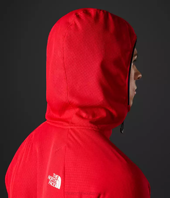 TNF Red Men The North Face Summit Series FUTUREFLEECE Full-Zip Hoodie 42D0406