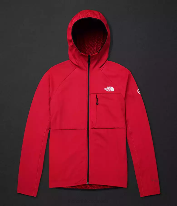 TNF Red Men The North Face Summit Series FUTUREFLEECE Full-Zip Hoodie 42D0406