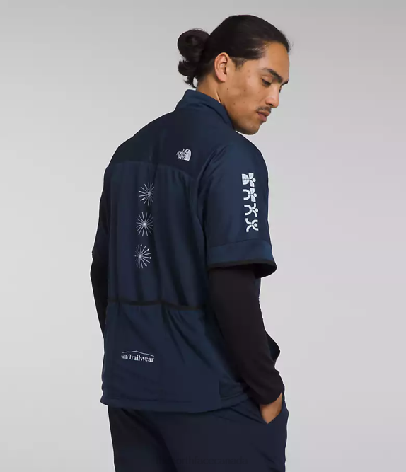 Summit Navy/TNF Black Men The North Face Trailwear Winter Warm Overshirt 42D0606