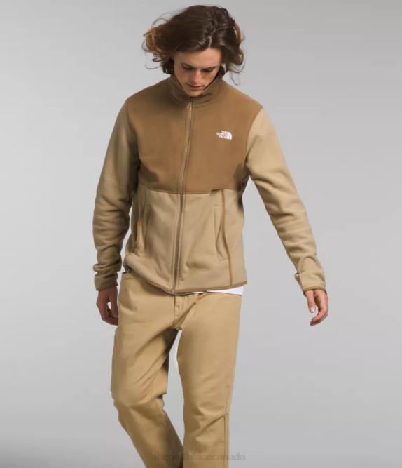 Khaki Stone/Utility Brown Men The North Face Alpine Polartec 100 Jacket 42D013