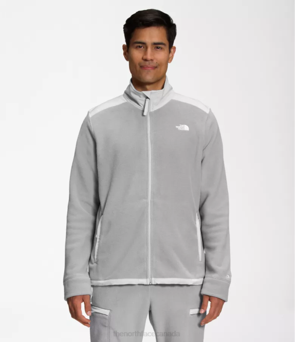 Meld Grey/Tin Grey Men The North Face Alpine Polartec 200 Full-Zip Jacket 42D0540