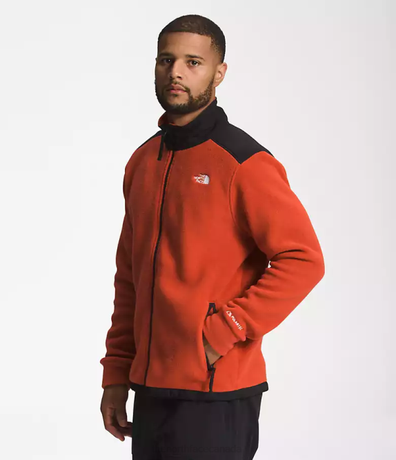 Rusted Bronze/TNF Black Men The North Face Alpine Polartec 200 Full-Zip Jacket 42D0541