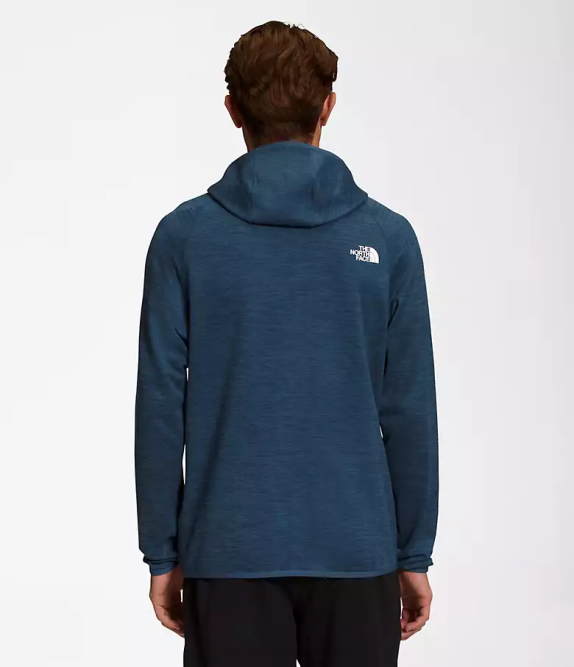Shady Blue Heather Men The North Face Canyonlands Hoodie 42D0923