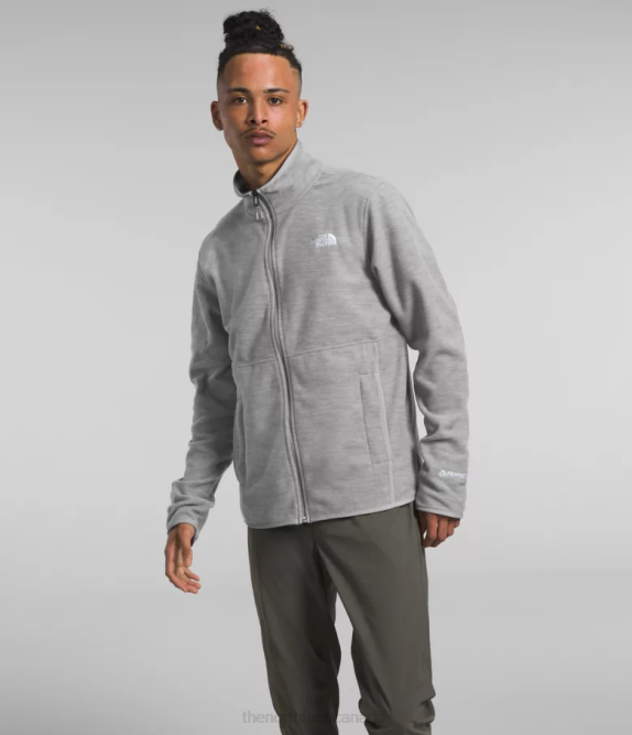 TNF Medium Grey Heather Men The North Face Alpine Polartec 100 Jacket 42D016