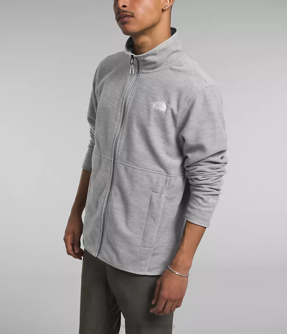 TNF Medium Grey Heather Men The North Face Alpine Polartec 100 Jacket 42D016