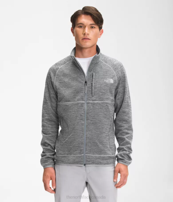 TNF Medium Grey Heather Men The North Face Canyonlands Full-Zip 42D0952