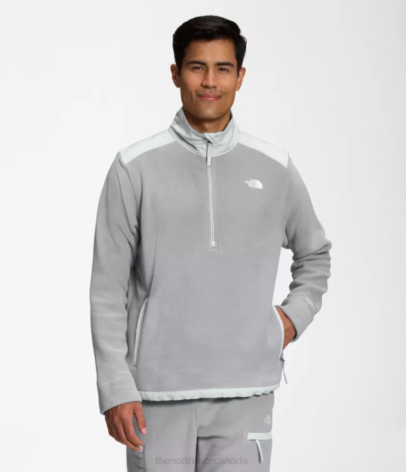 Meld Grey/Tin Grey Men The North Face Alpine Polartec 200 -Zip 42D0357