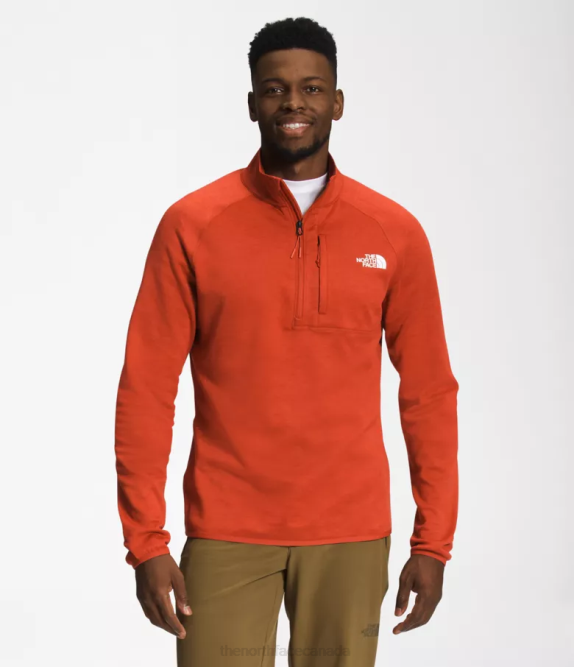 Rusted Bronze Heather Men The North Face Canyonlands -Zip 42D0410