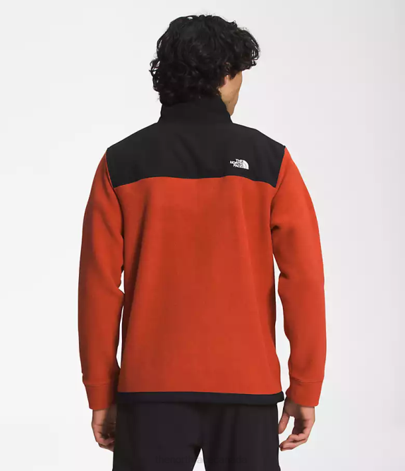 Rusted Bronze/TNF Black Men The North Face Alpine Polartec 200 -Zip 42D0358