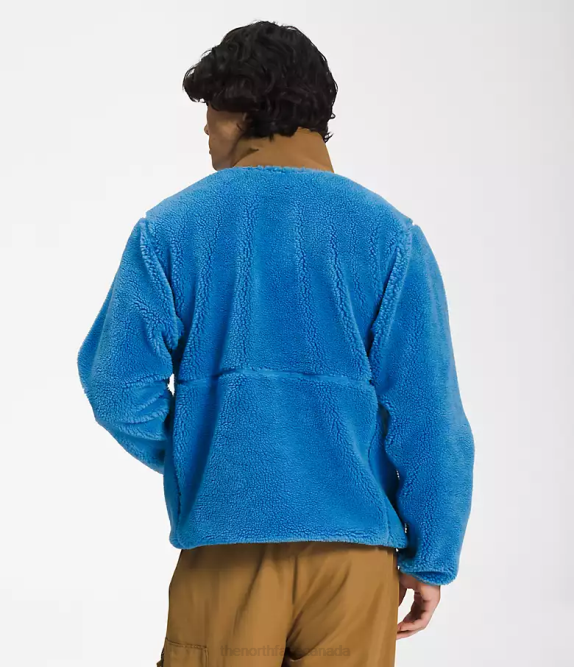 Super Sonic Blue/Utility Brown Men The North Face Extreme Pile Pullover 42D0121