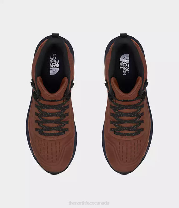 Brandy Brown/TNF Black Men The North Face VECTIV Exploris 2 Mid FUTURELIGHT Leather Boots 42D0610