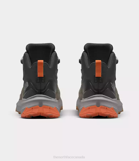 New Taupe Green/Asphalt Grey Men The North Face VECTIV Exploris 2 Mid FUTURELIGHT Leather Boots 42D0608