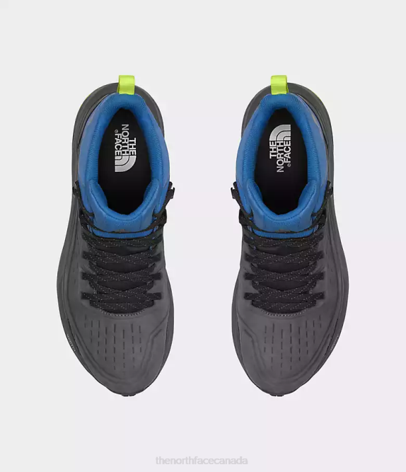 Vanadis Grey/Super Sonic Blue Men The North Face VECTIV Exploris 2 Mid FUTURELIGHT Leather Boots 42D0611