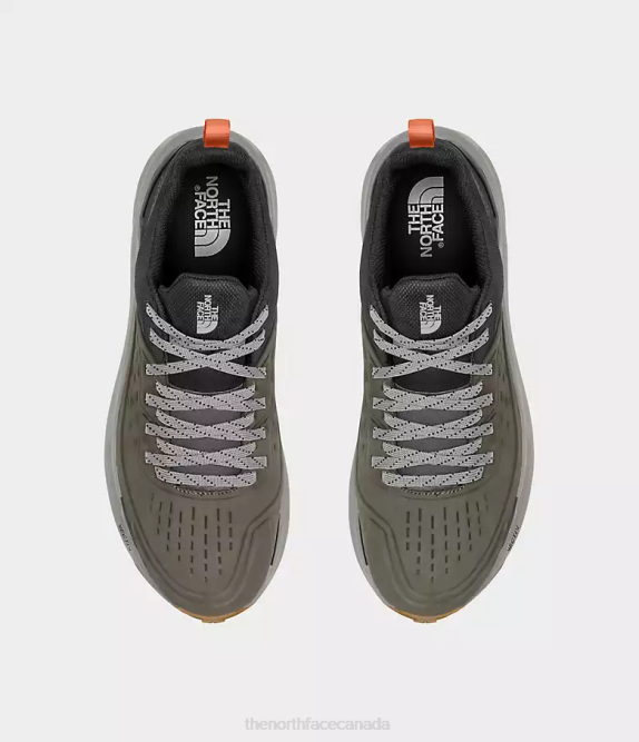New Taupe Green/Asphalt Grey Men The North Face VECTIV Exploris 2 FUTURELIGHT Leather Shoes 42D0500